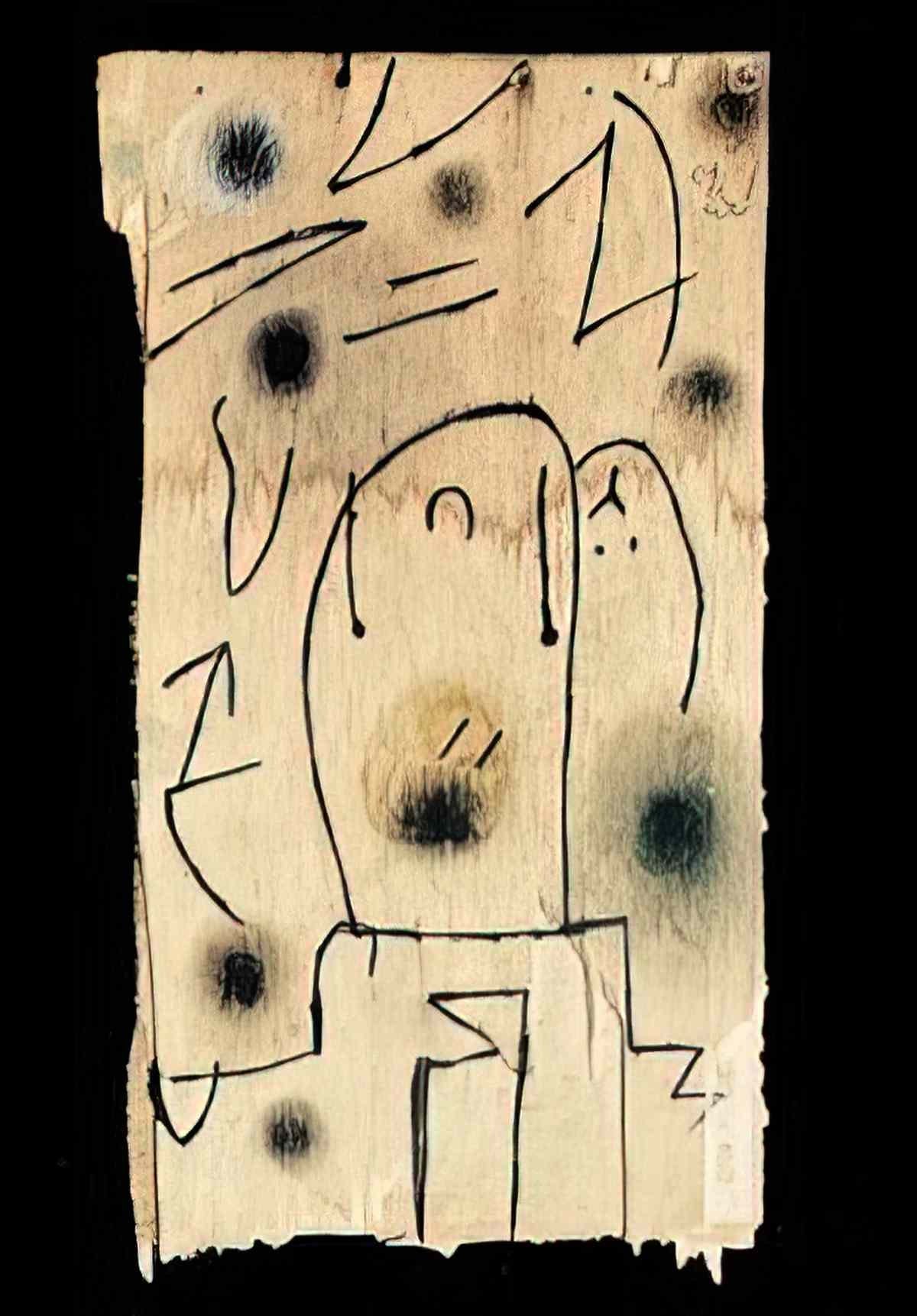 Joan Miro personages oiseau Art A4 Photo Print