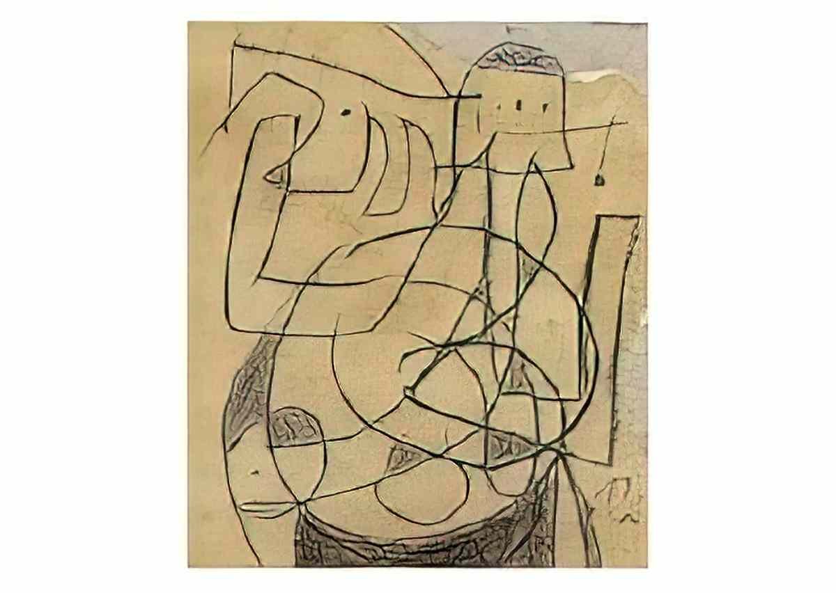 Joan Miro personnage attrapant un oiseau Art A4 Photo Print