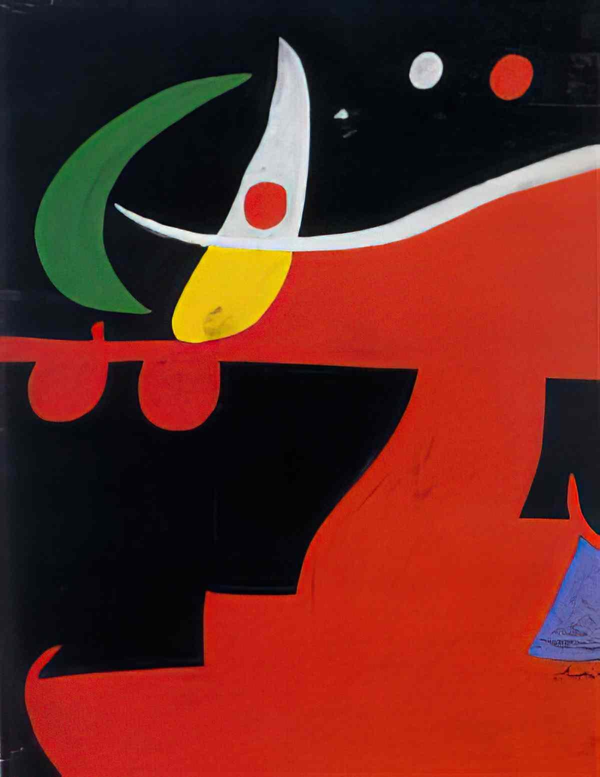 Joan Miro personnage dans la nuit2 Art A4 Photo Print