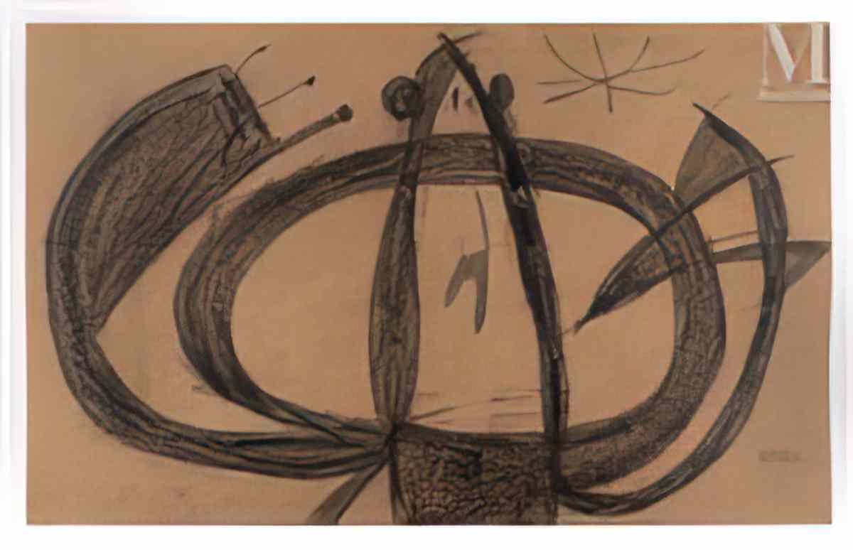 Joan Miro personnage etoile3 Art A4 Photo Print