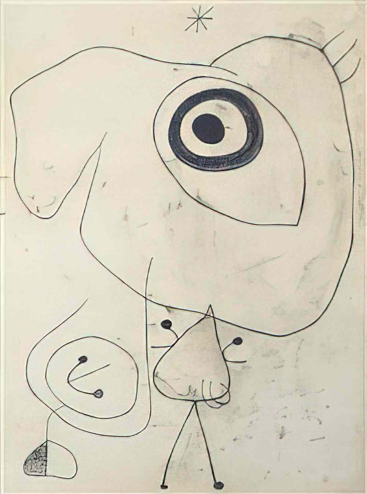 Joan Miro personnage oiseau etoile3 Art A4 Photo Print