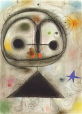 Joan Miro personnage oiseau etoiles5 Art A4 Photo Print