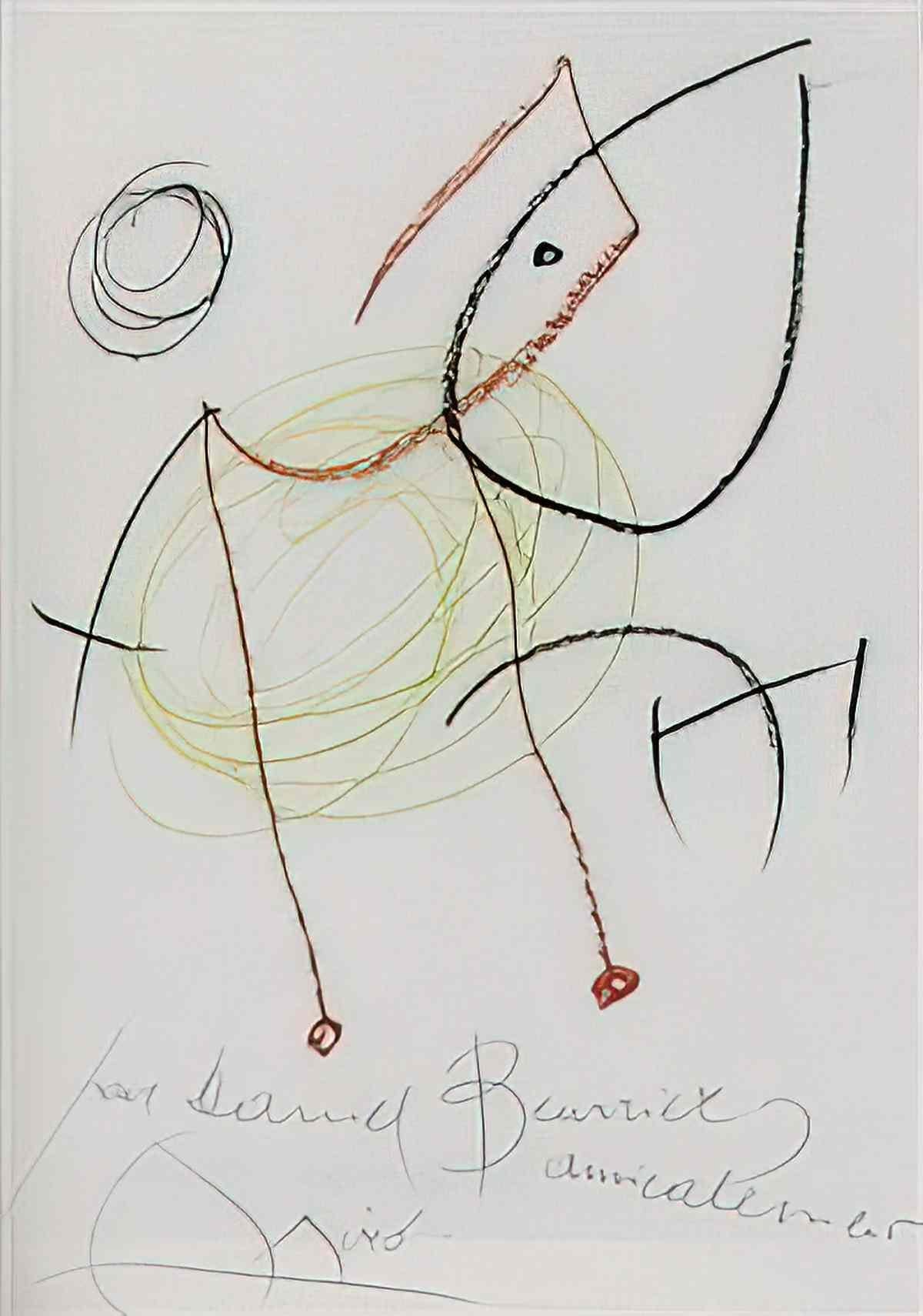 Joan Miro personnage oiseau1 Art A4 Photo Print