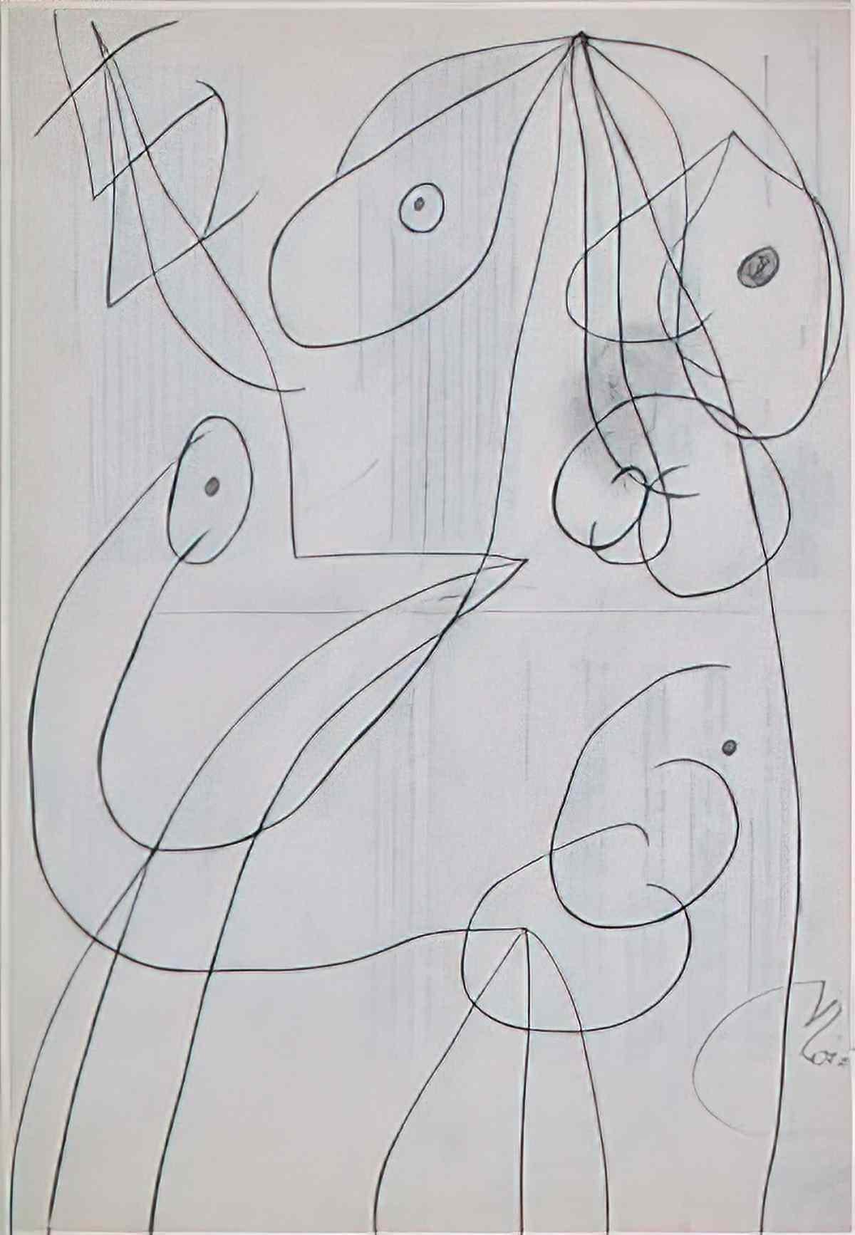 Joan Miro peinture loiseau 2 Art A4 Photo Print