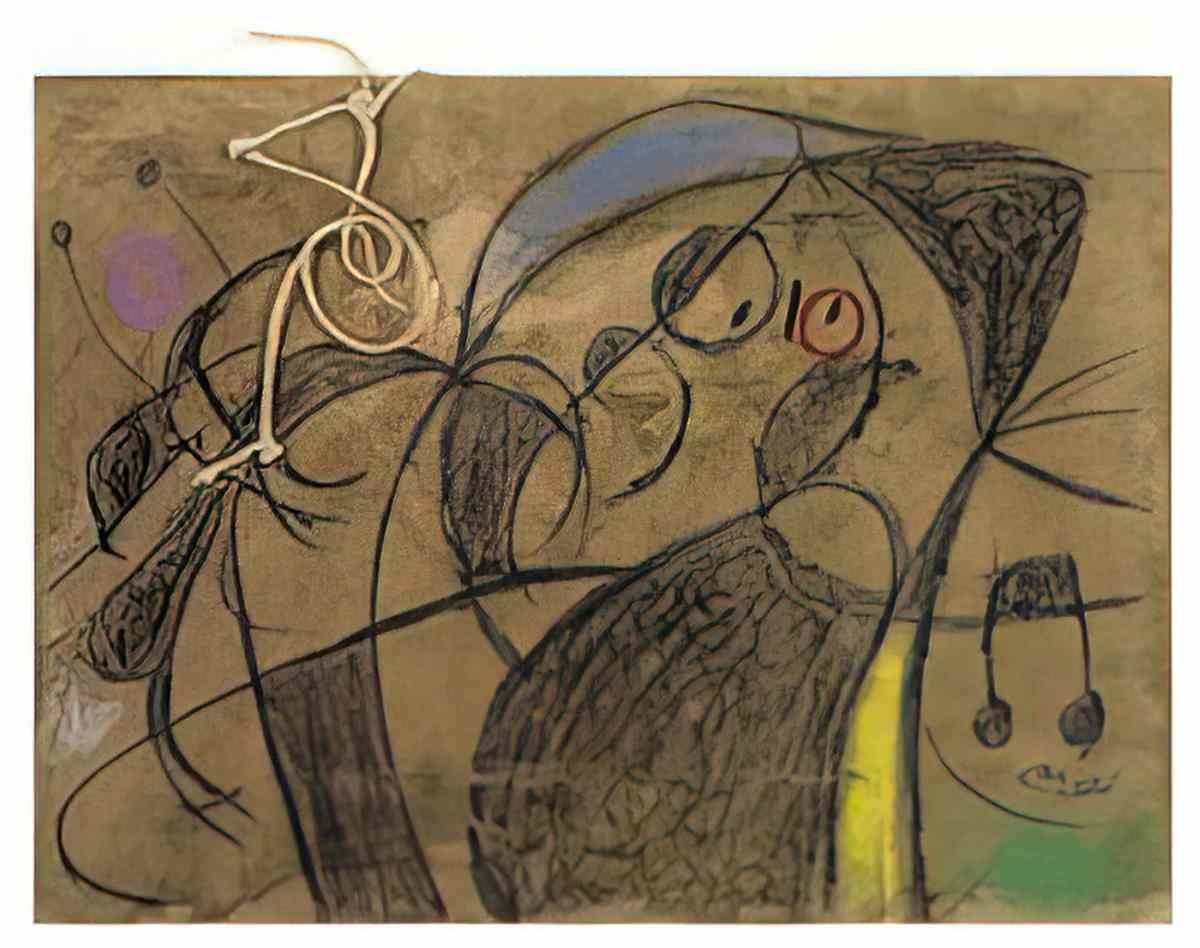 Joan Miro personnage oiseau5 Art A4 Photo Print