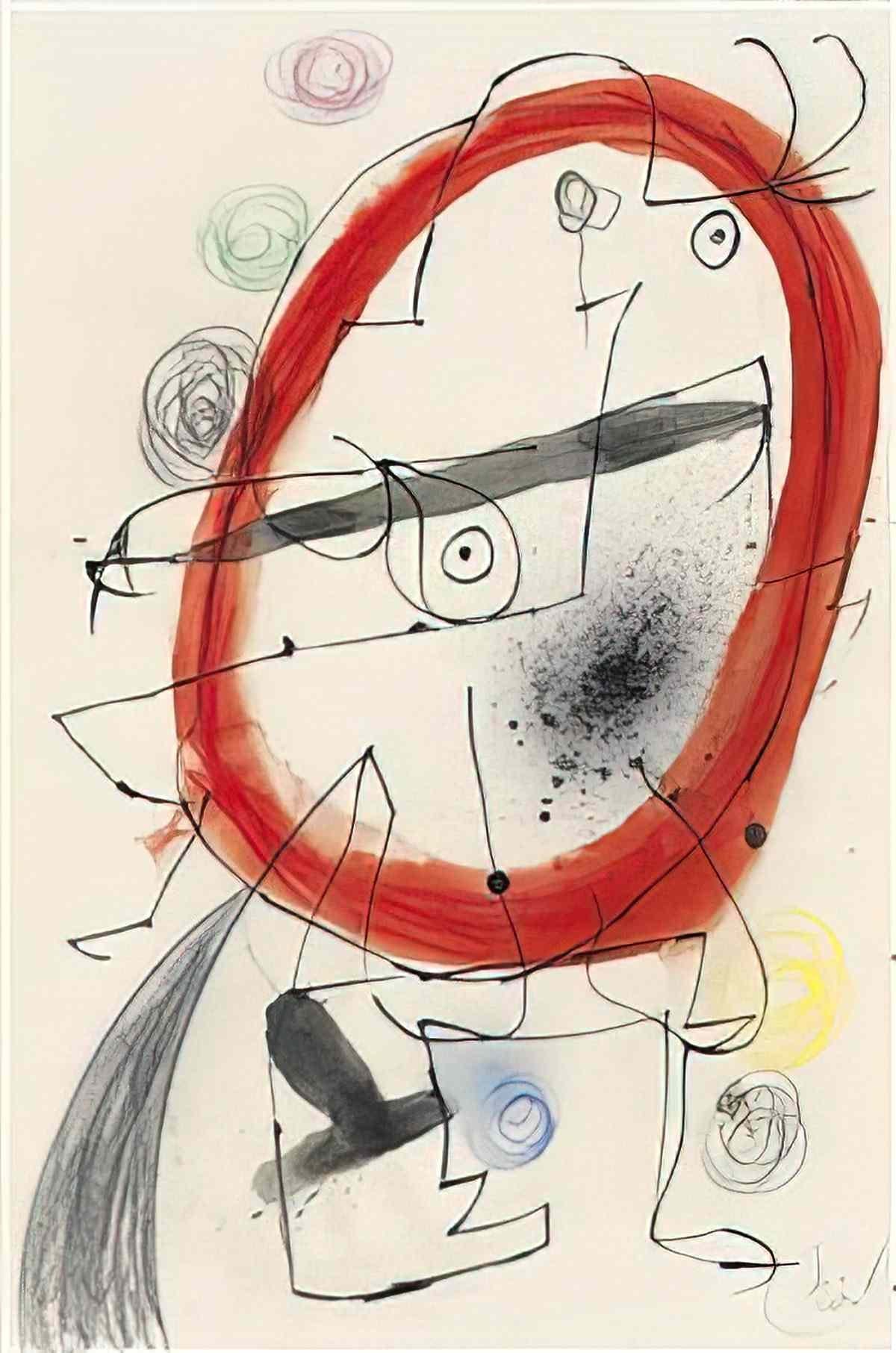 Joan Miro personnage oiseaux11 Art A4 Photo Print