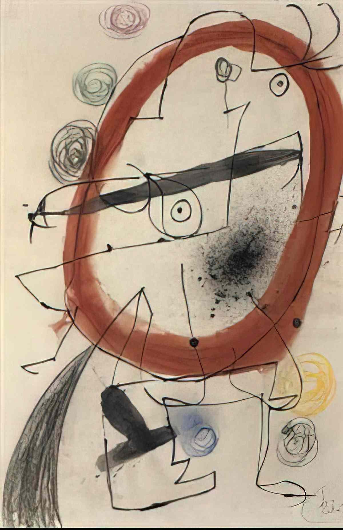 Joan Miro personnage oiseaux7 Art A4 Photo Print