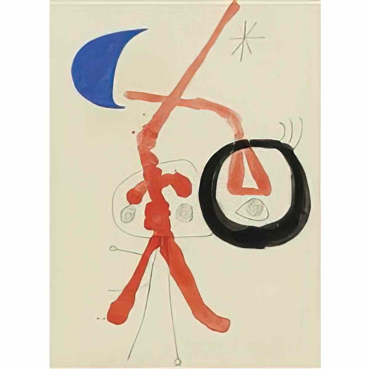 Joan Miro personnage104 Art A4 Photo Print