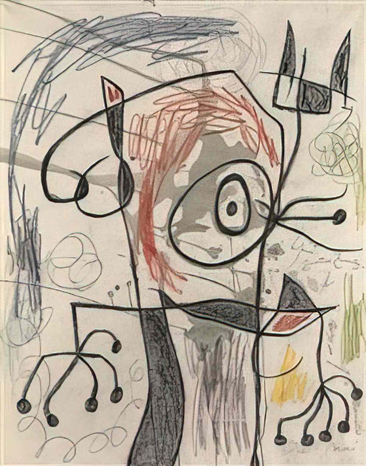 Joan Miro personnage39 Art A4 Photo Print