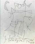 Joan Miro personnage dans un paysage Art A4 Photo Print