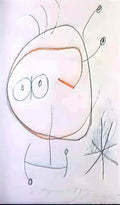 Joan Miro personnage devant le soleil1 Art A4 Photo Print