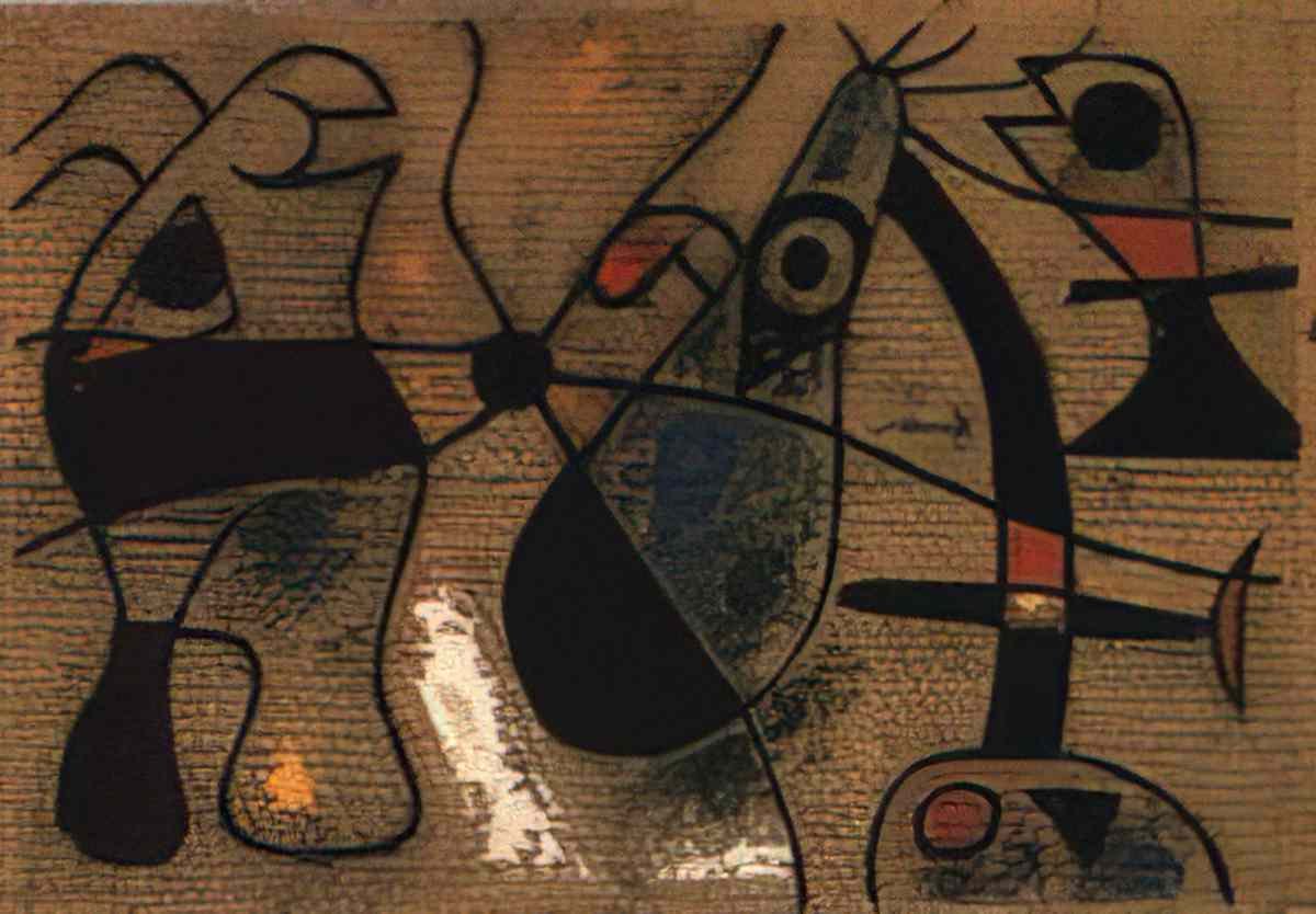 Joan Miro personnage oiseau etoiles1 Art A4 Photo Print