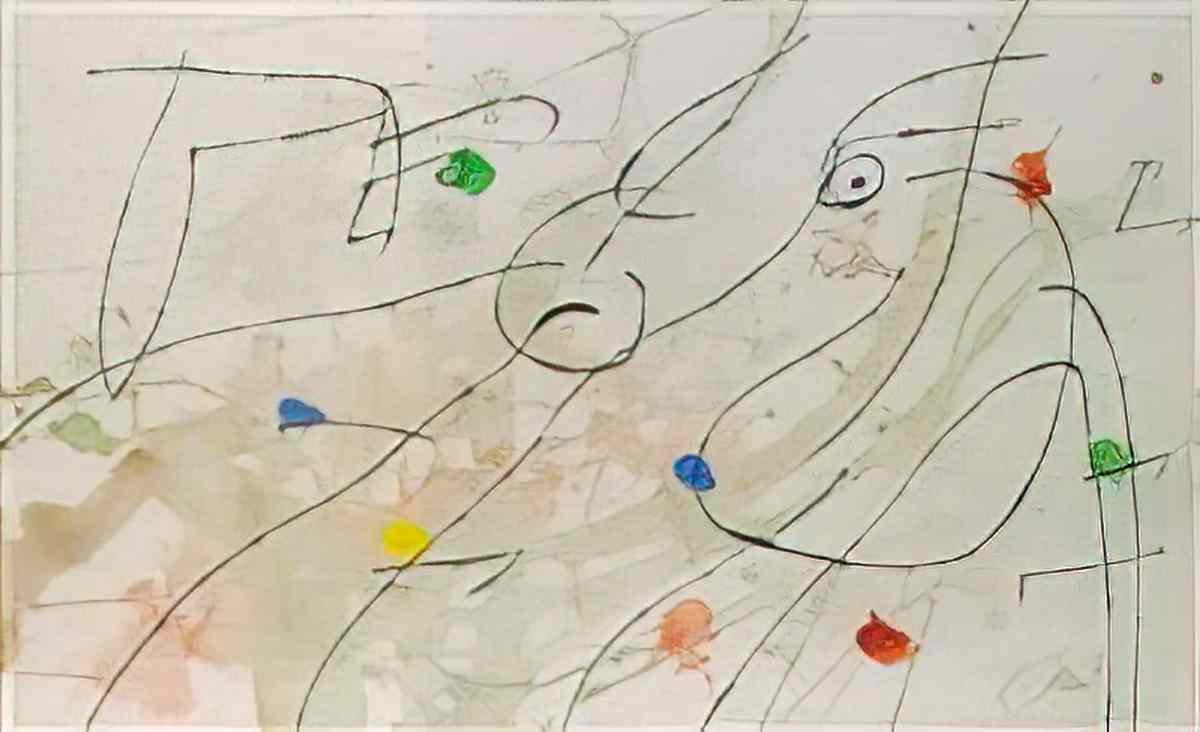 Joan Miro personnage surréaliste Art A4 Photo Print