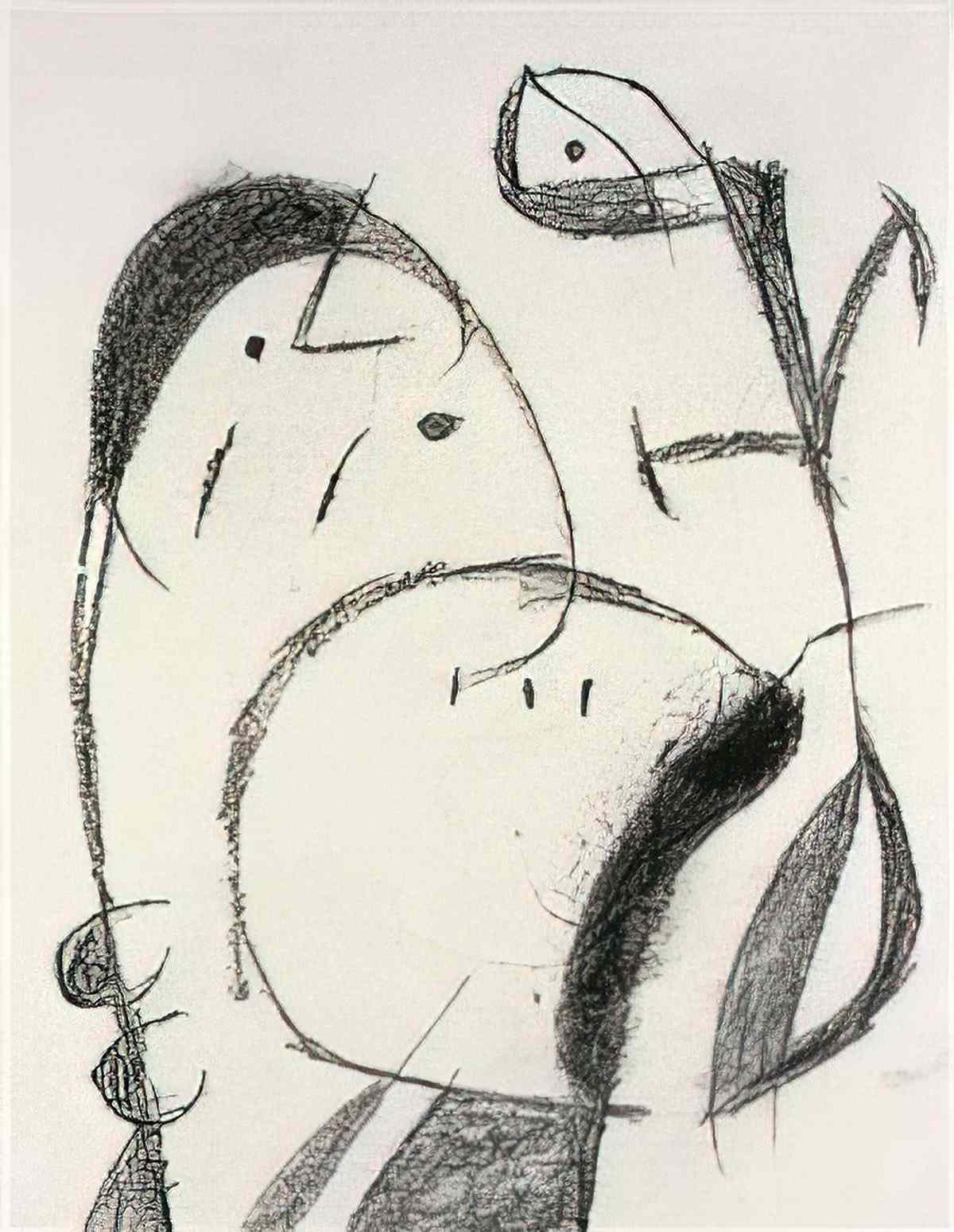 Joan Miro personnages14 Art A4 Photo Print