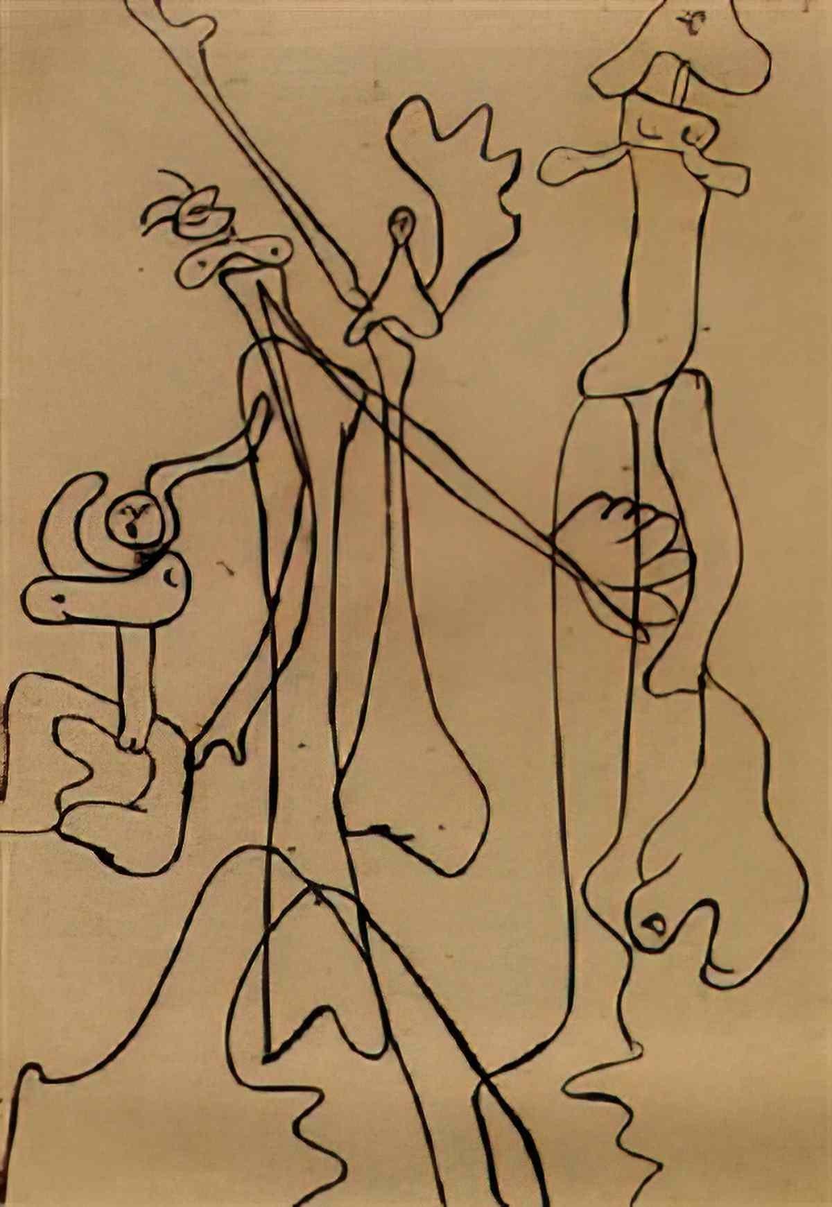 Joan Miro personnage19 Art A4 Photo Print
