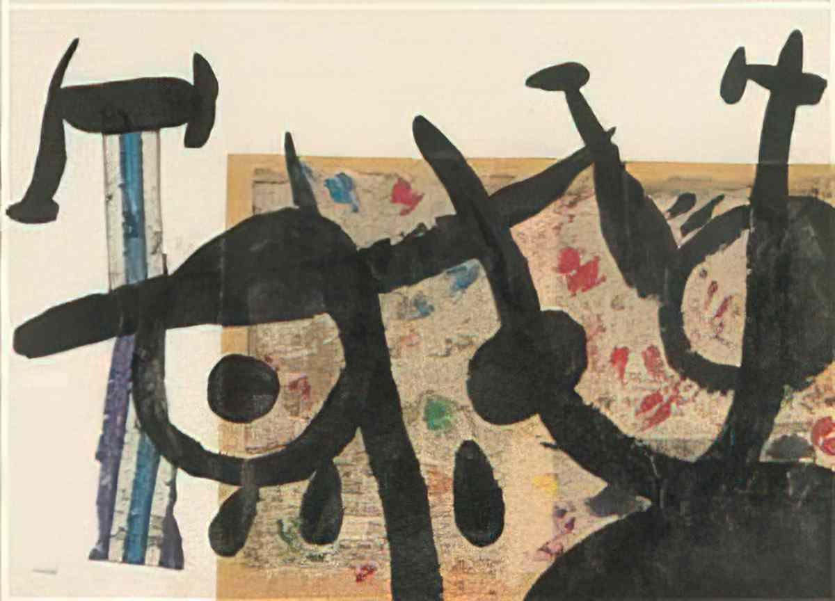 Joan Miro personnage20 Art A4 Photo Print
