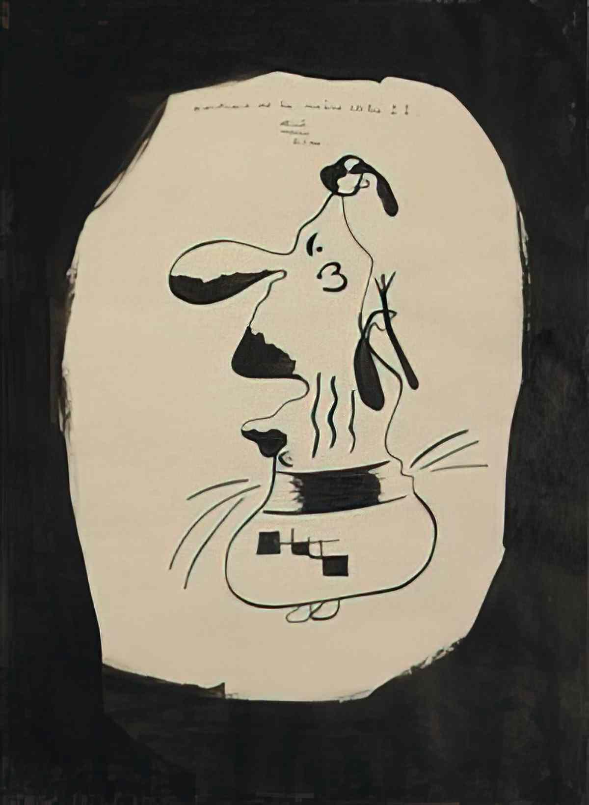 Joan Miro portrait de la mere ubu ii Art A4 Photo Print