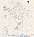 Joan Miro portrait de serge lifar1 Art A4 Photo Print