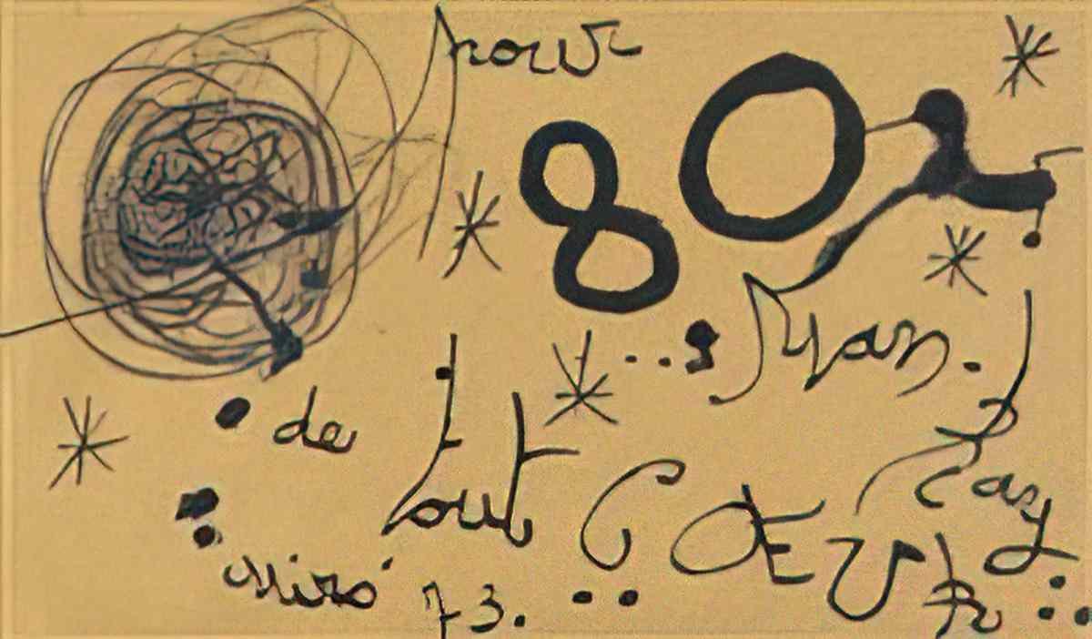 Joan Miro personnage68 Art A4 Photo Print
