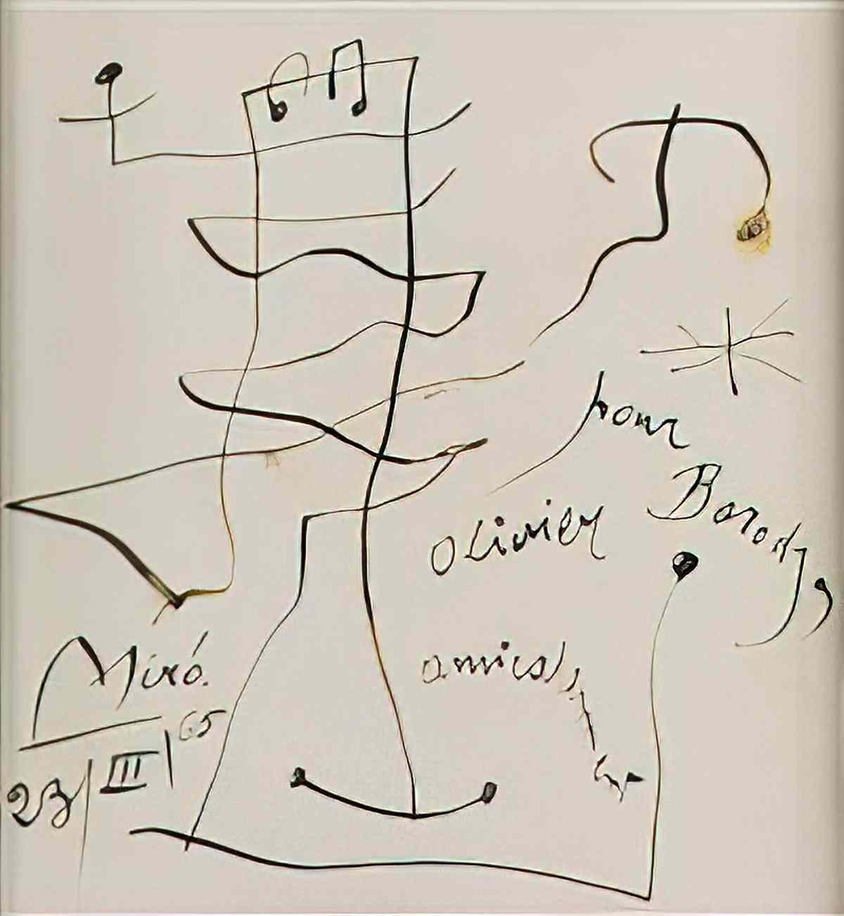 Joan Miro personnage70 Art A4 Photo Print