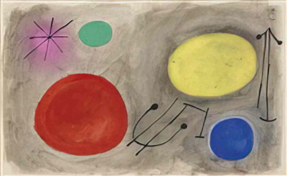 Joan Miro projet pour bagatelles vegetales Art A4 Photo Print