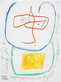Joan Miro ritratto di cleto polcina Art A4 Photo Print