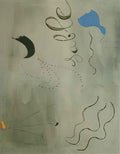 Joan Miro personnages dans un paysage Art A4 Photo Print