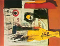 Joan Miro personnages dans un paysage1 Art A4 Photo Print