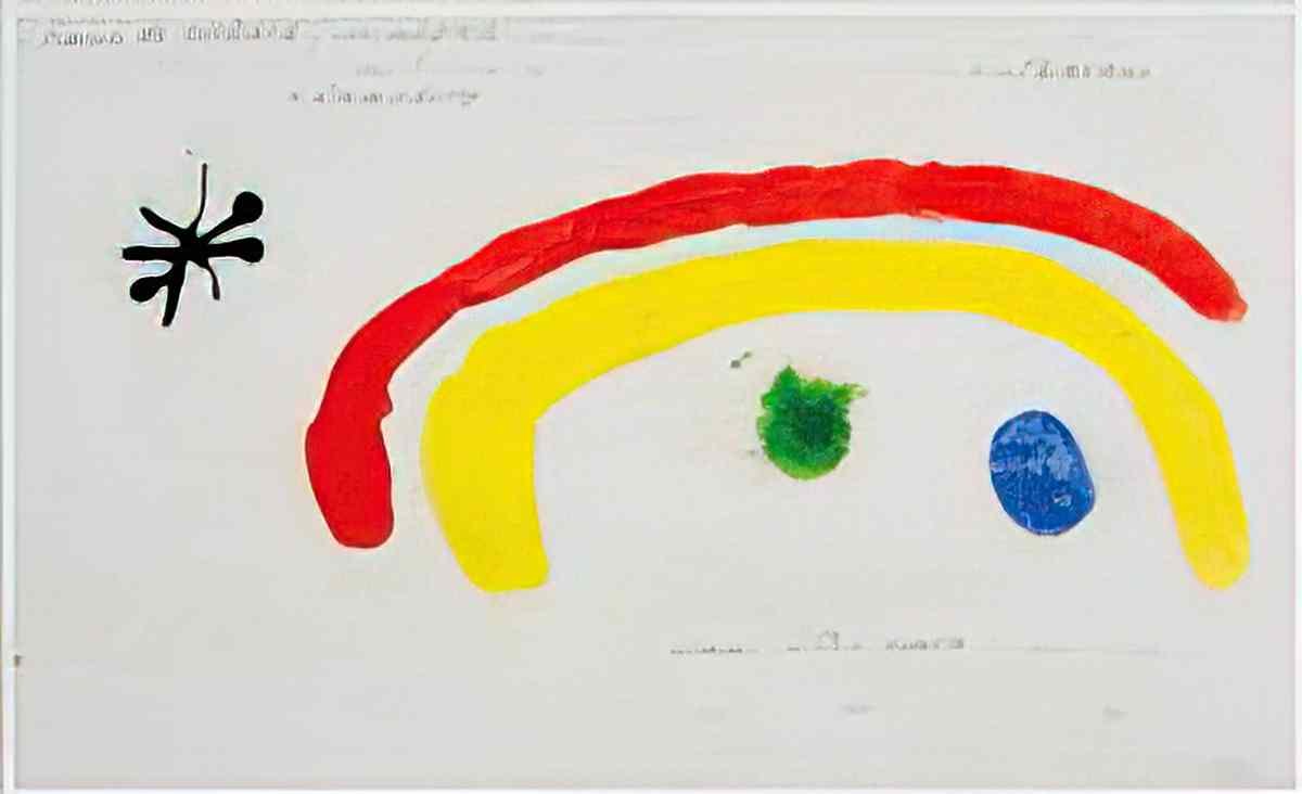 Joan Miro sans le soleil malgre les autres il ferait nuit 2 Art A4 Photo Print