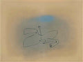 Joan Miro personnages et oiseau devant le soleil 2 Art A4 Photo Print