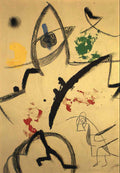 Joan Miro personnages etoiles 2 Art A4 Photo Print