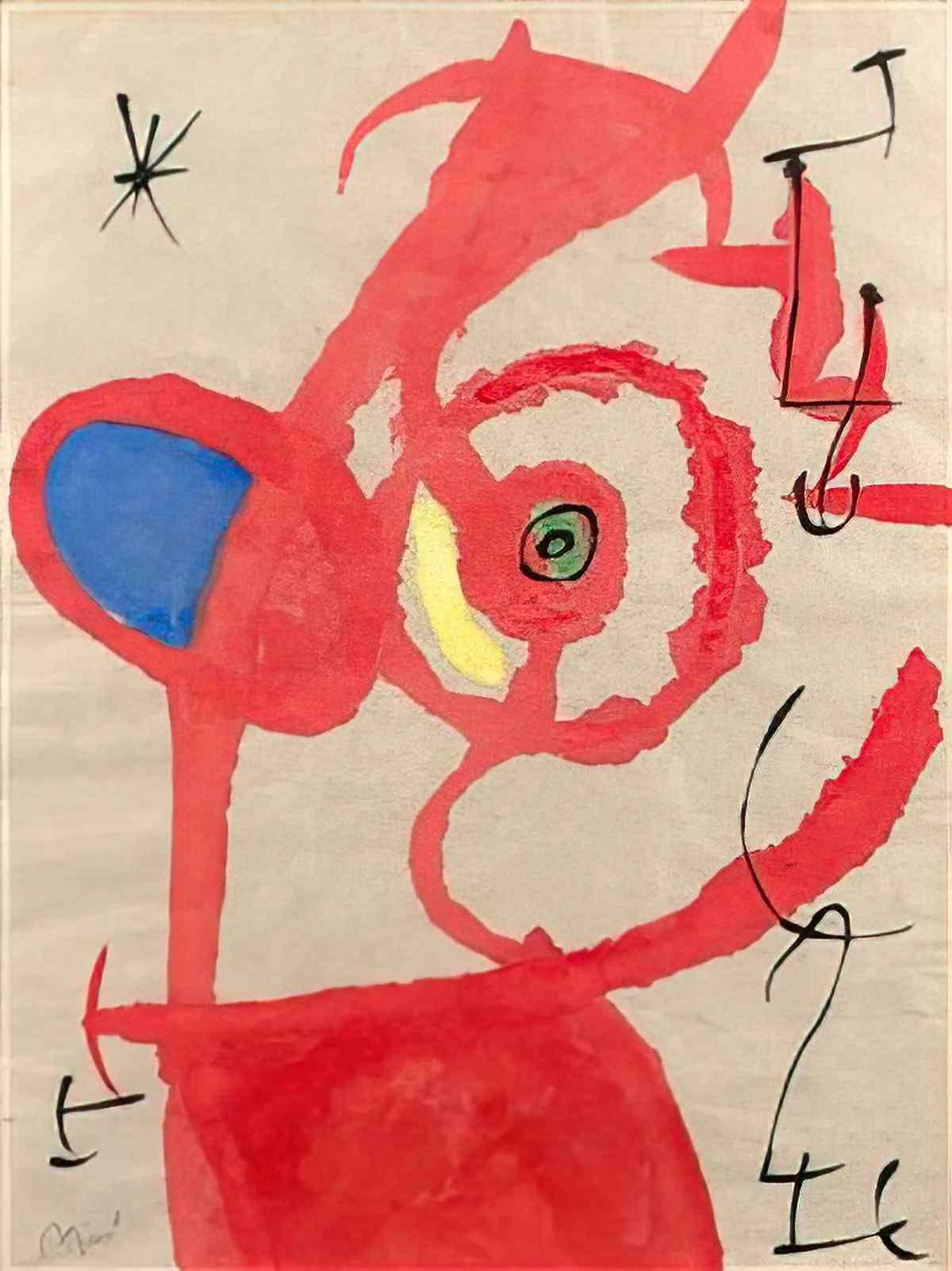 Joan Miro sans titre vii 1967 Art A4 Photo Print