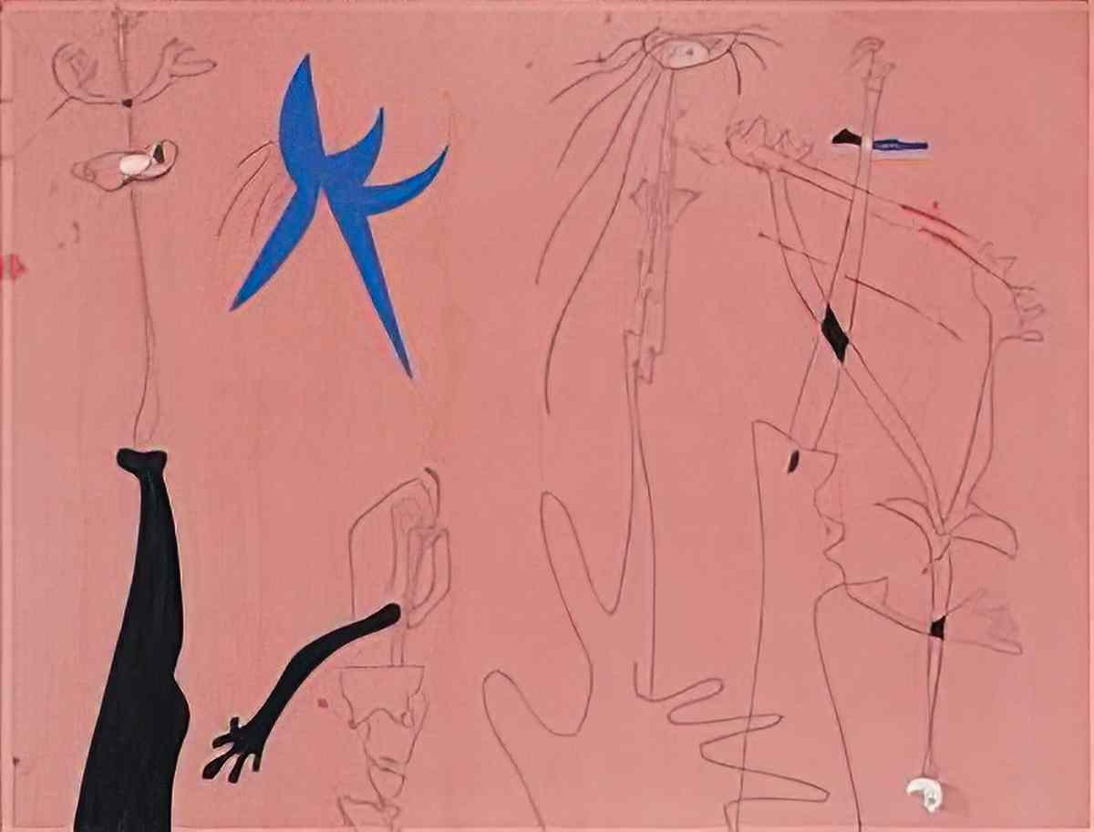 Joan Miro personnages12 Art A4 Photo Print