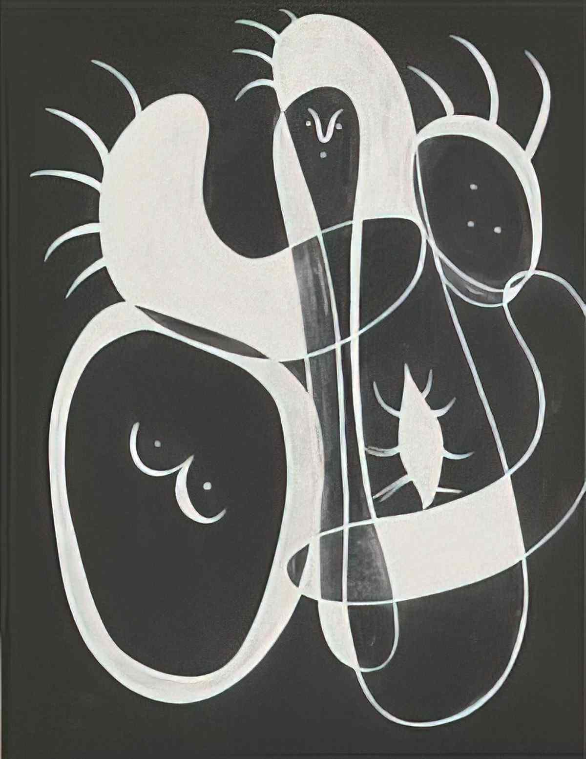 Joan Miro personnages24 Art A4 Photo Print