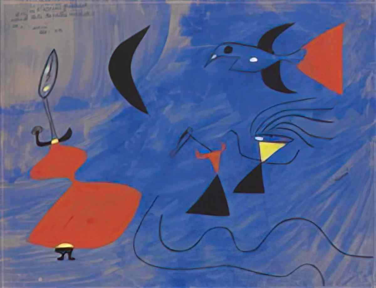 Joan Miro personnages25 Art A4 Photo Print