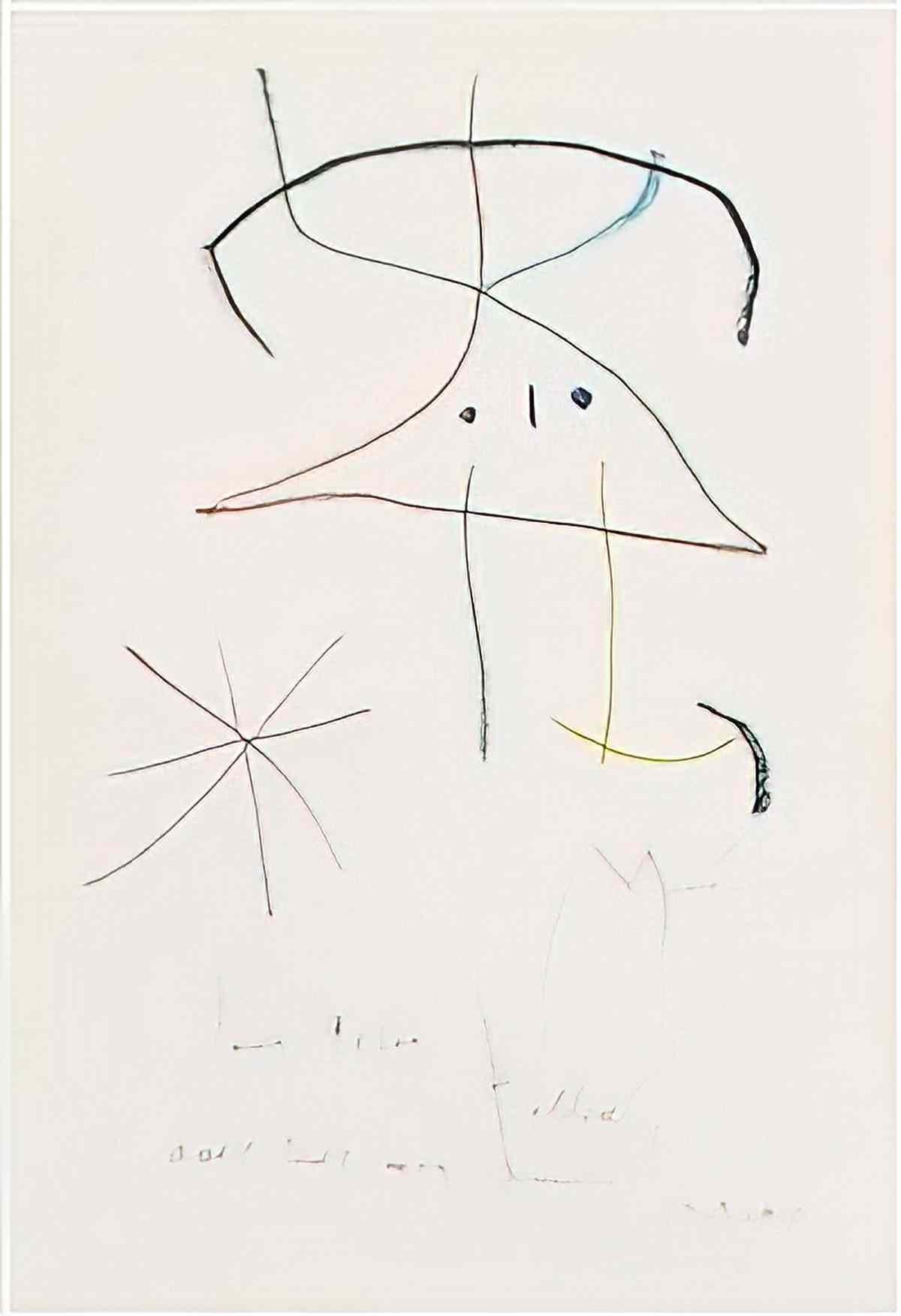 Joan Miro personnages9 Art A4 Photo Print