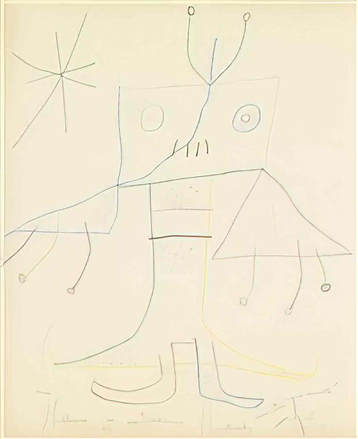 Joan Miro portrait de nene Art A4 Photo Print