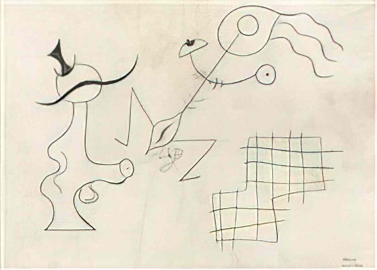 Joan Miro pouchoir Art A4 Photo Print