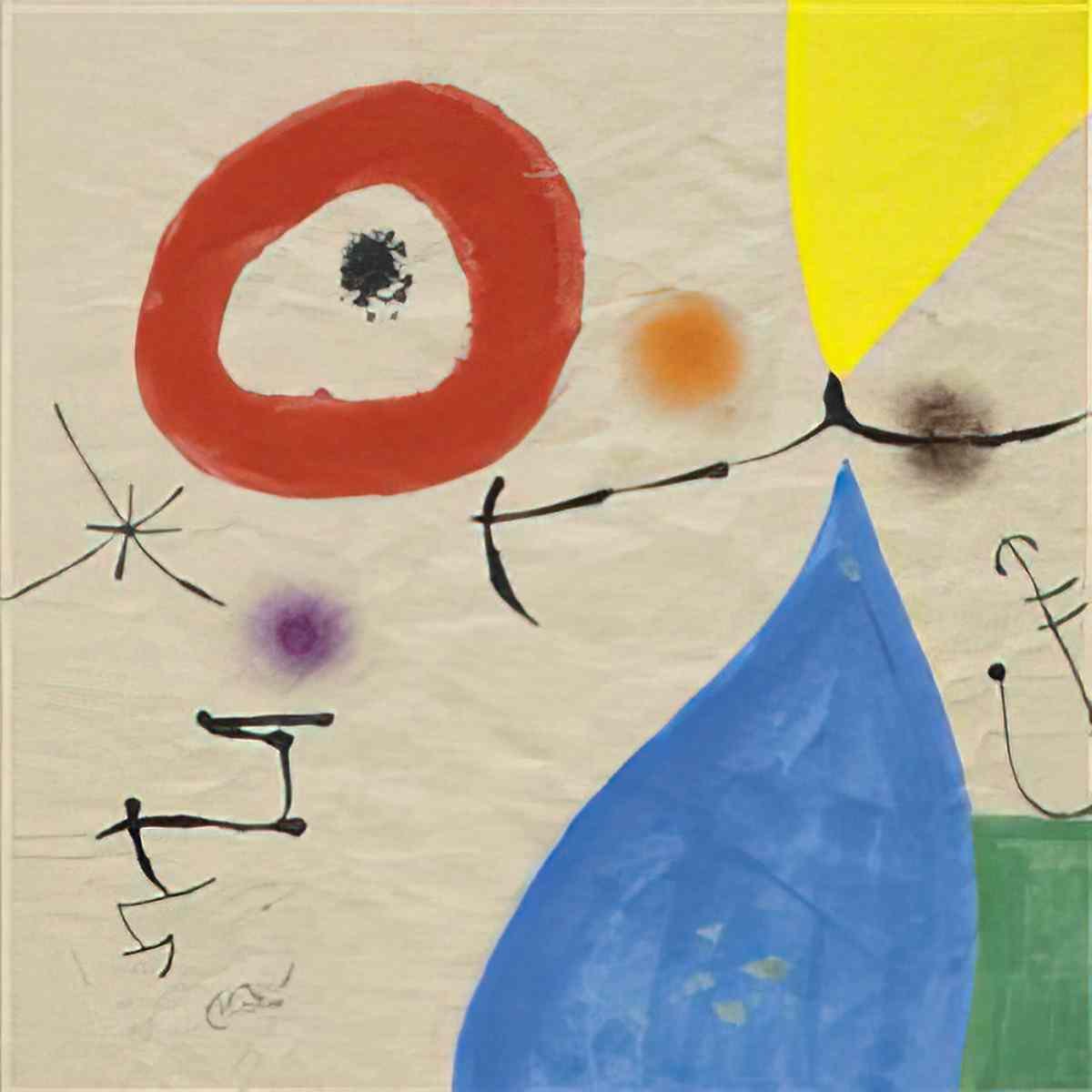 Joan Miro pour rene bore Art A4 Photo Print