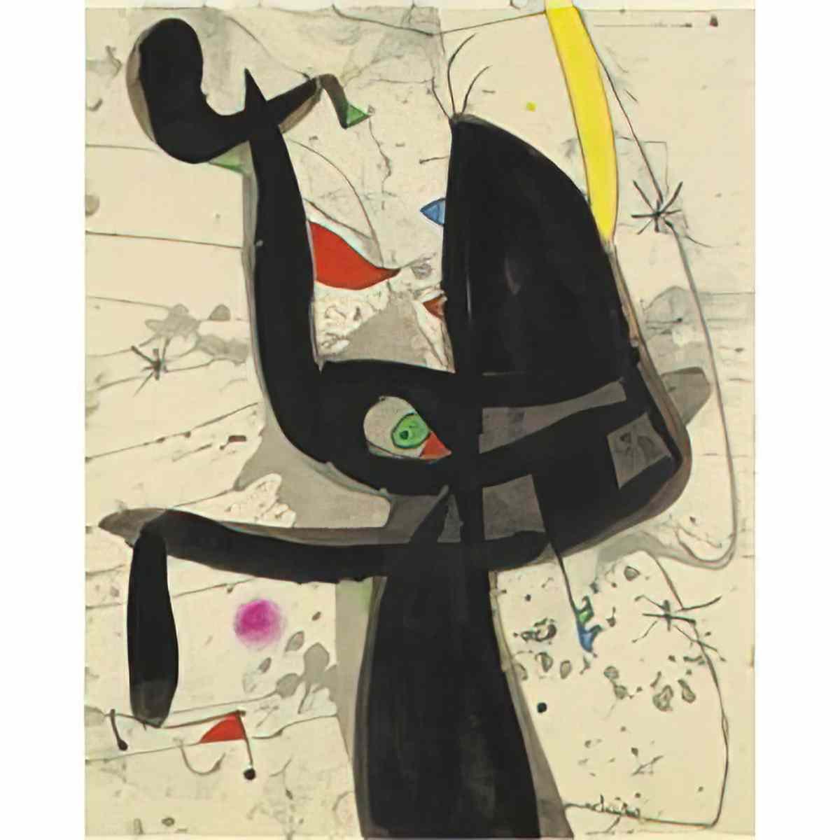 Joan Miro projet pour la serie barcelona iv Art A4 Photo Print