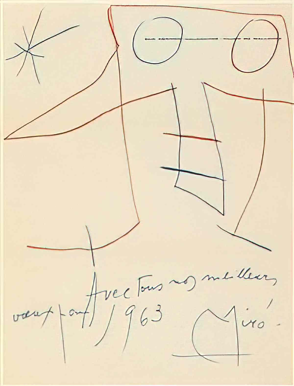 Joan Miro projet pour miro i catalunya Art A4 Photo Print