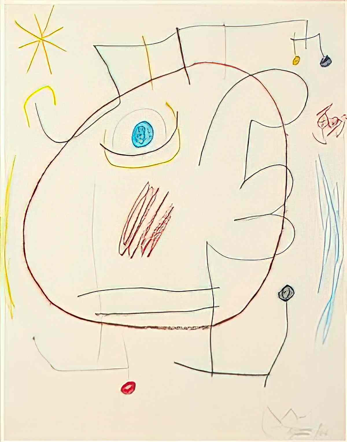 Joan Miro pysage anime Art A4 Photo Print