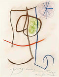 Joan Miro recto ohne titel kopf – verso ohne titel Art A4 Photo Print