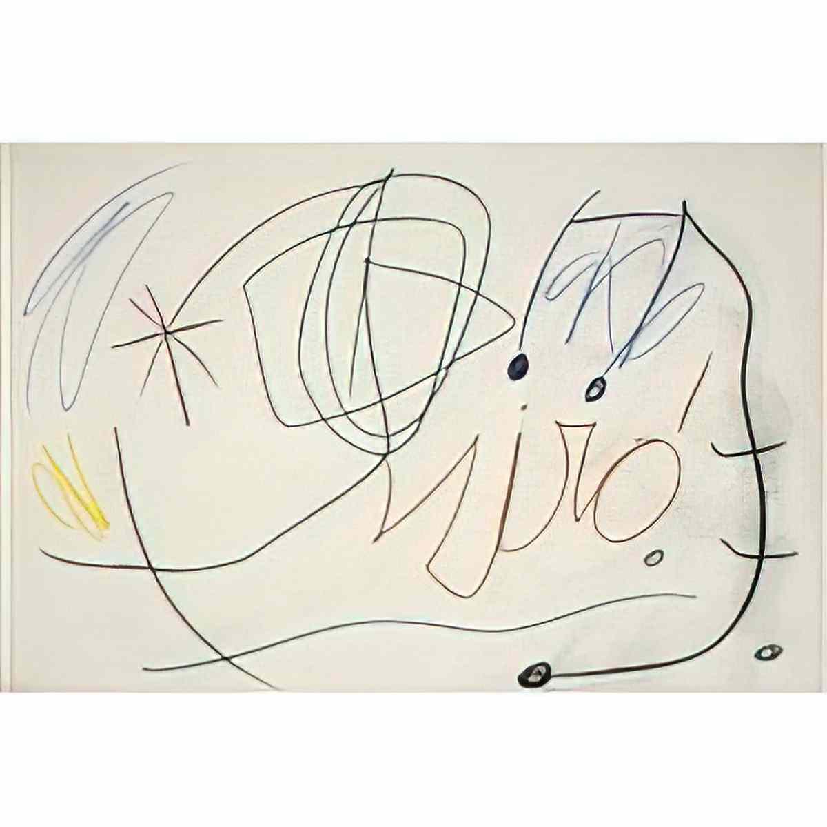 Joan Miro sans titre 2 Art A4 Photo Print