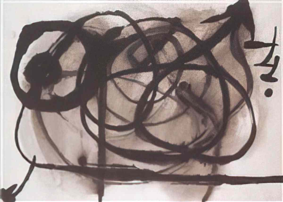Joan Miro sans titre projet pour ubu roi1 Art A4 Photo Print
