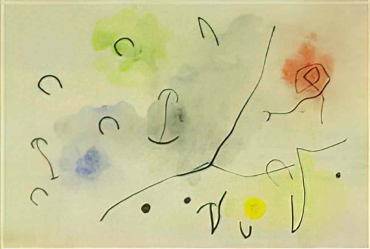 Joan Miro sans titre recto and verso1 Art A4 Photo Print