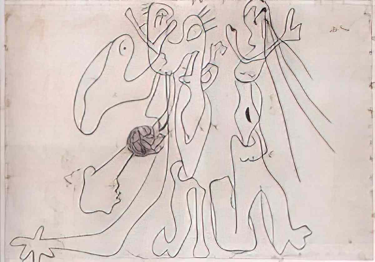 Joan Miro sans titre vi1 x 1963 Art A4 Photo Print