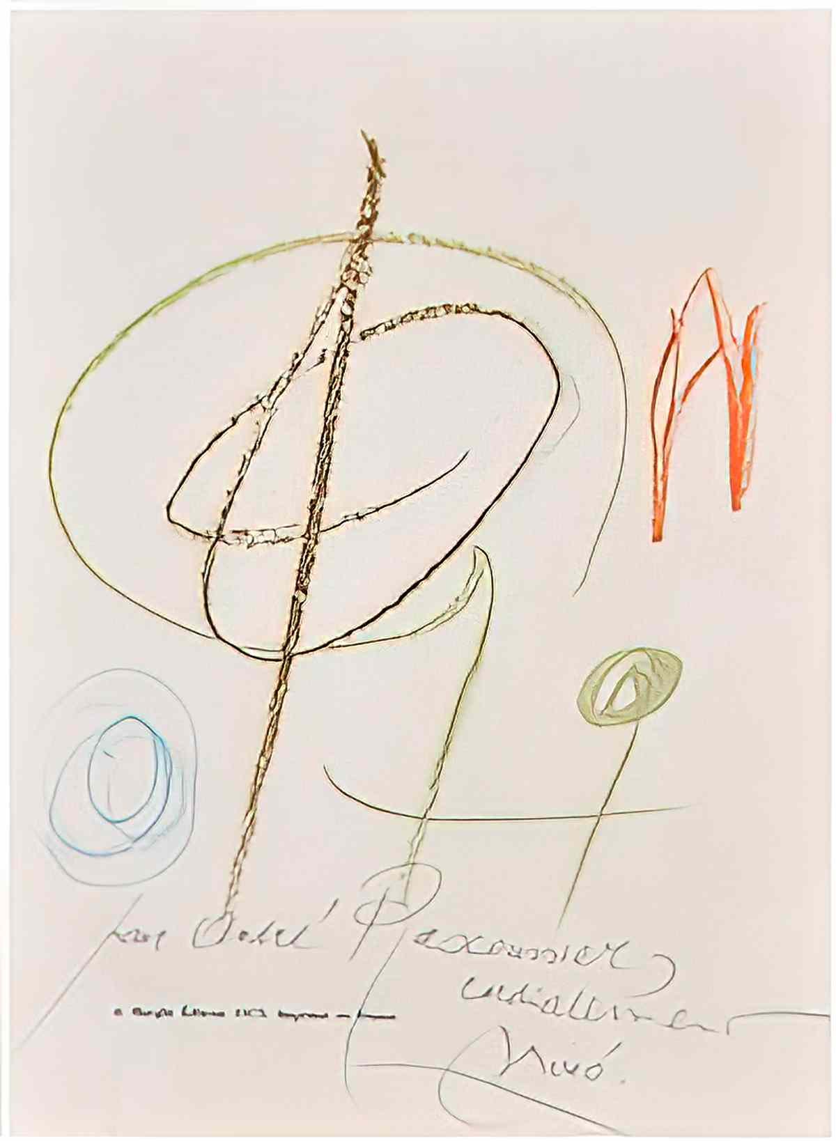 Joan Miro sans titre141 Art A4 Photo Print