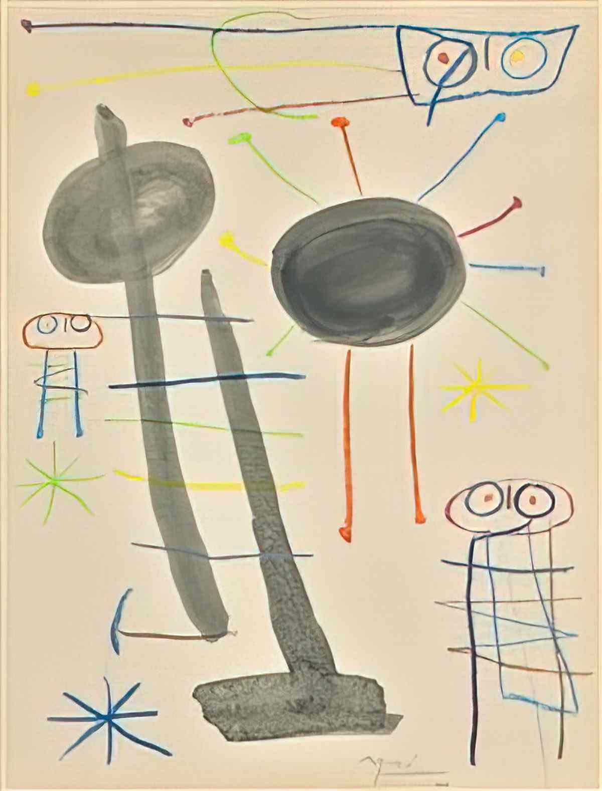 Joan Miro sans titre304 Art A4 Photo Print