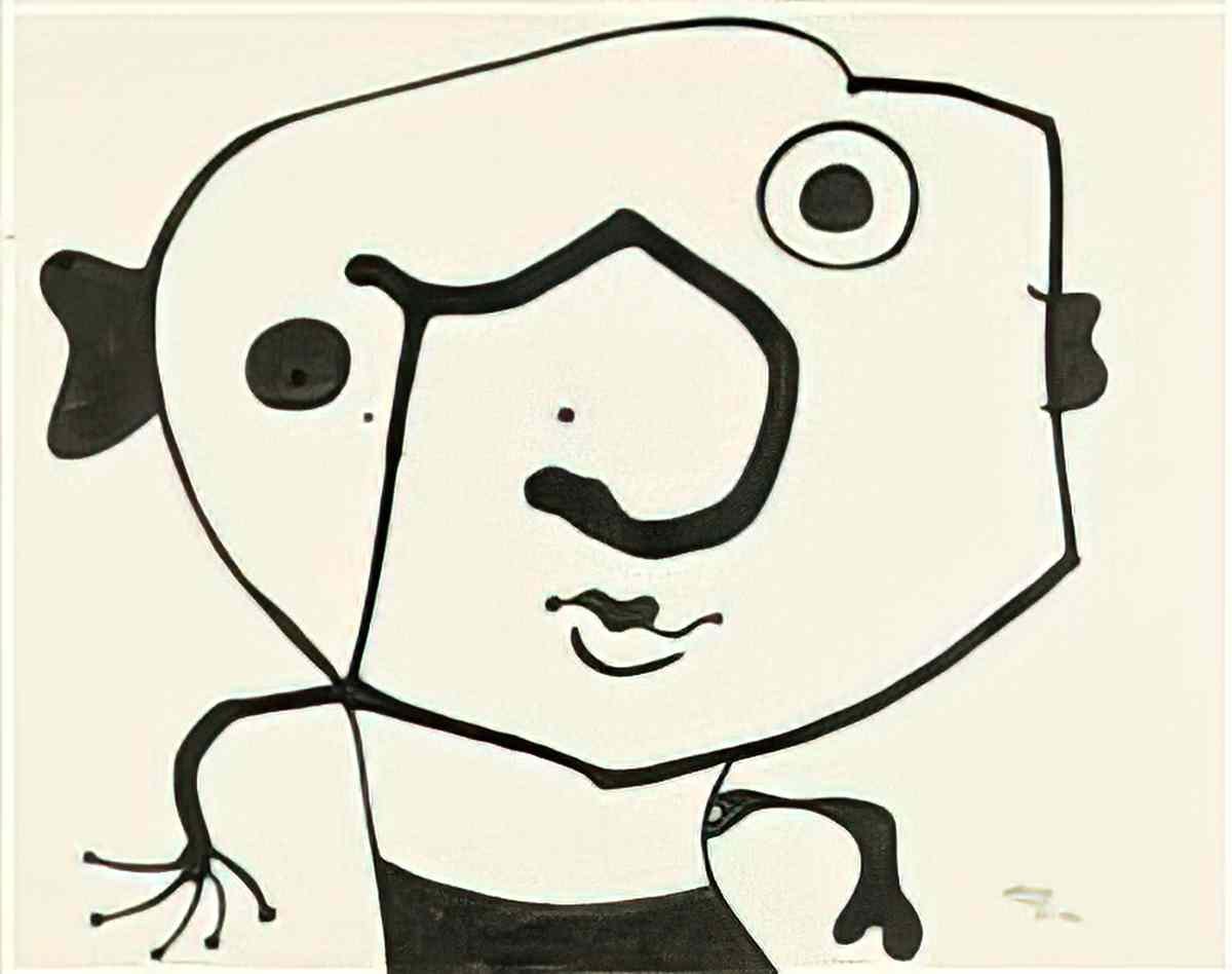 Joan Miro sans titre183 Art A4 Photo Print